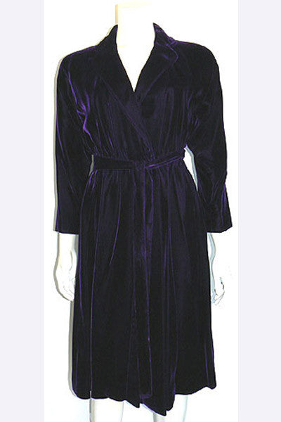 1970s Halston Velvet Wrap Dress – Swank Vintage